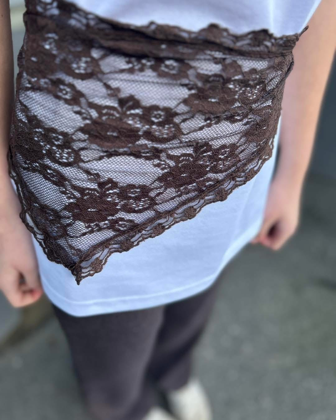 PCNAINA Short scarf - Hot Fudge